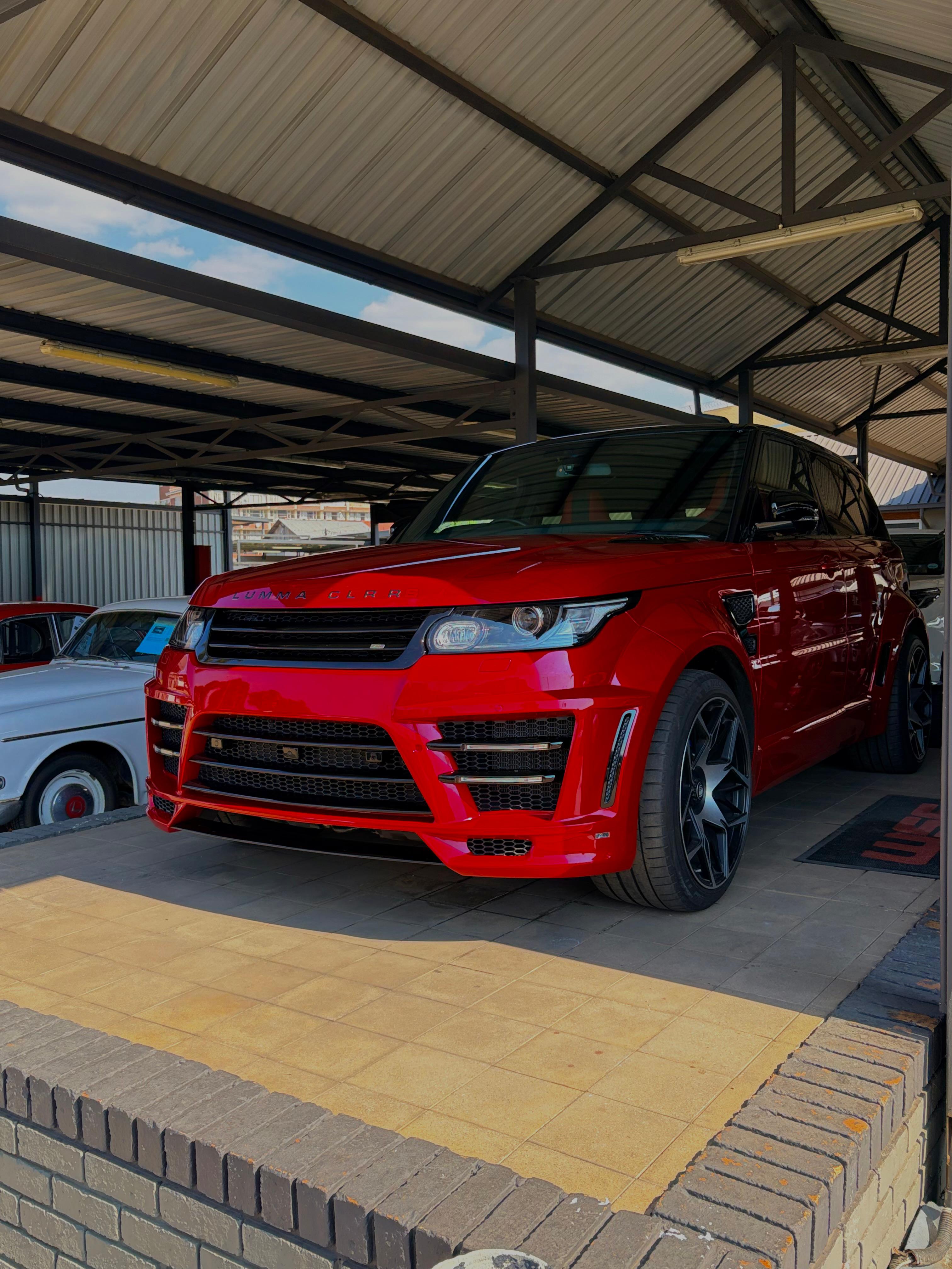 Range Rover Sport photographed on location at a dealership